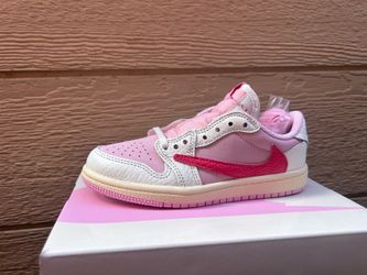 Travis Scott x Air Jordan 1 Retro Low OG PS 'Sail Tropical Pink' 13c