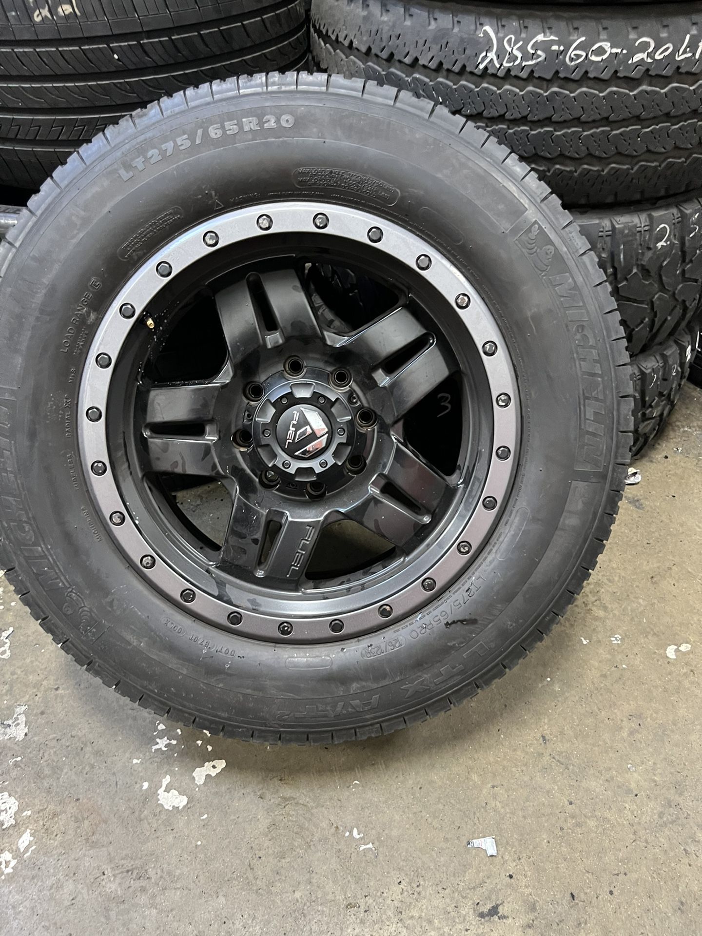 Michelin tires with Fuel rims