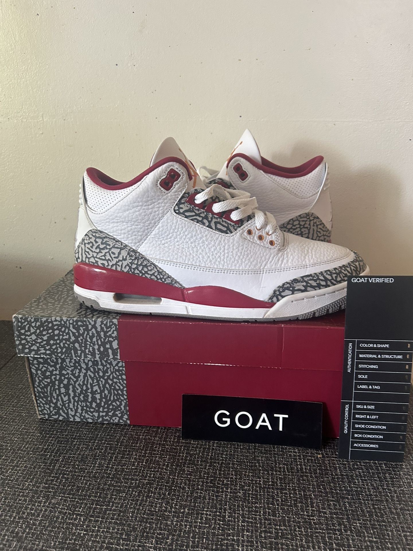 2022 Jordan 3 Cardinal Red