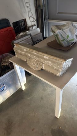 Office chair, monitors, kids table