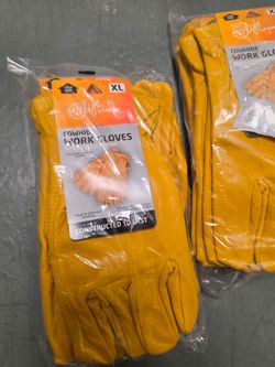 Leather work gloves,  size L and XL q( $10 each pair)