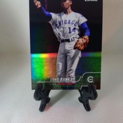 Ernie Banks 2022 Stadium Club Chrome Green Refractor/99