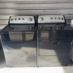 Black Whirlpool Washer And Electric Dryer Matching Set