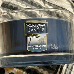 NEW!! 17 oz YANKEE CANDLE® MEDITERRANEAN BREEZE CANDLE 