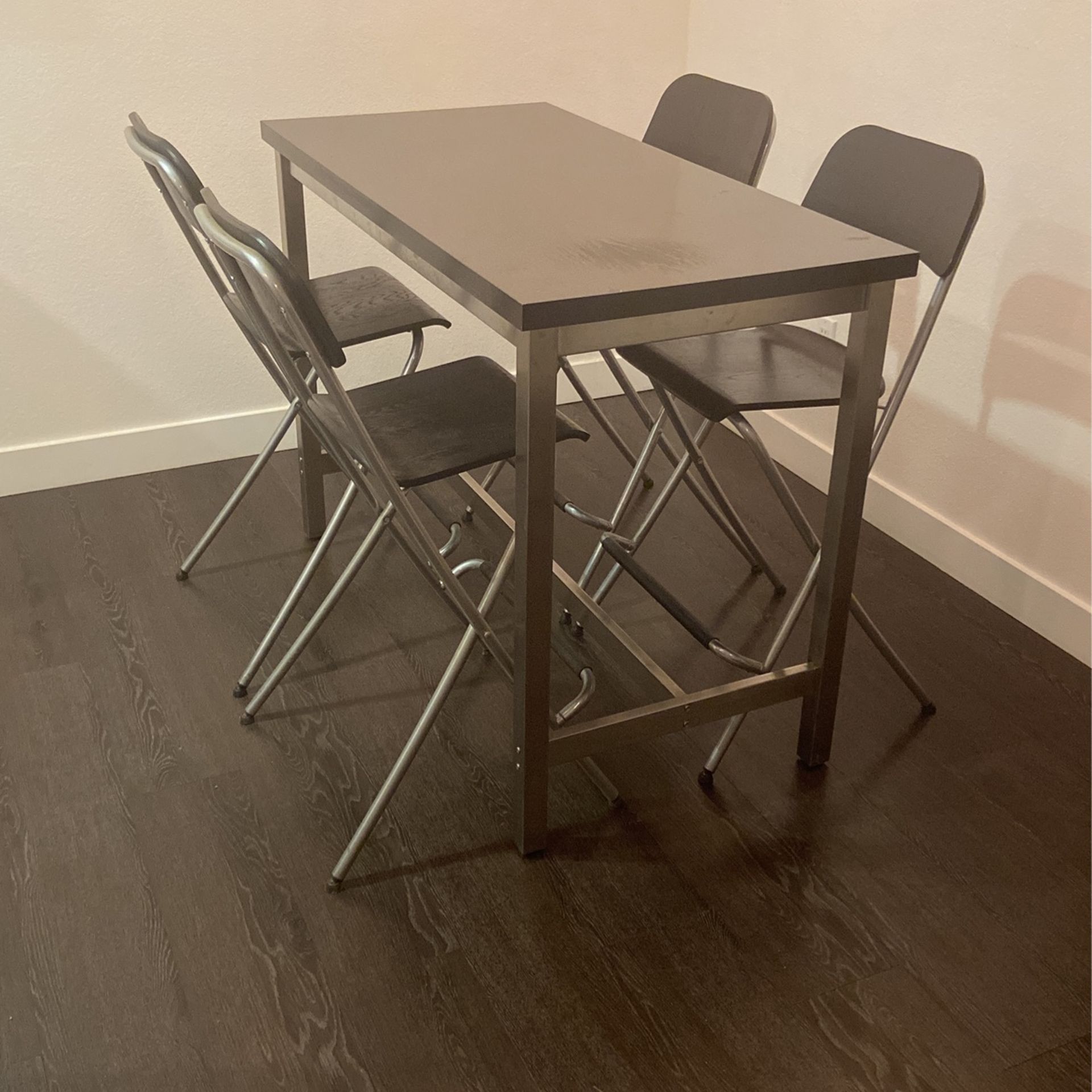 Bar Height Dining Table With 4 Chairs