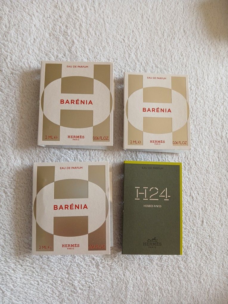 4 NEW Hermes Barenia H24 Fragrance Parfum Perfume