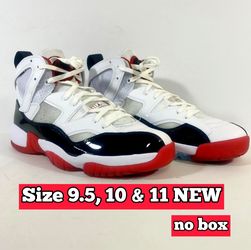 New Size 10 - Jordan Jumpman Two Trey White Gym Red Black Basketball Shoes Sneakers  do1925-106