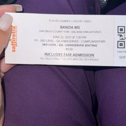 Banda Ms Del Mar Fair Tickets 🎫 