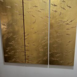 Hand Carved 3-piece Art 