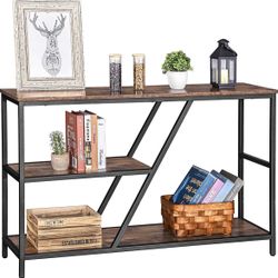  Narrow Console Table with Storage