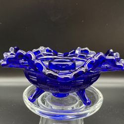 Vintage Glass Candle Holder 