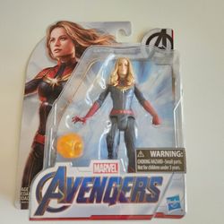 HASBRO MARVEL AVENGERS ENDGAME CAPTAIN MARVEL 6'' ACTION FIGURE Carol Danvers 