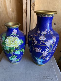 Reduced - Cloisonne vases - Priced for Christmas 