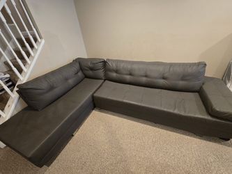 Gray big sofa