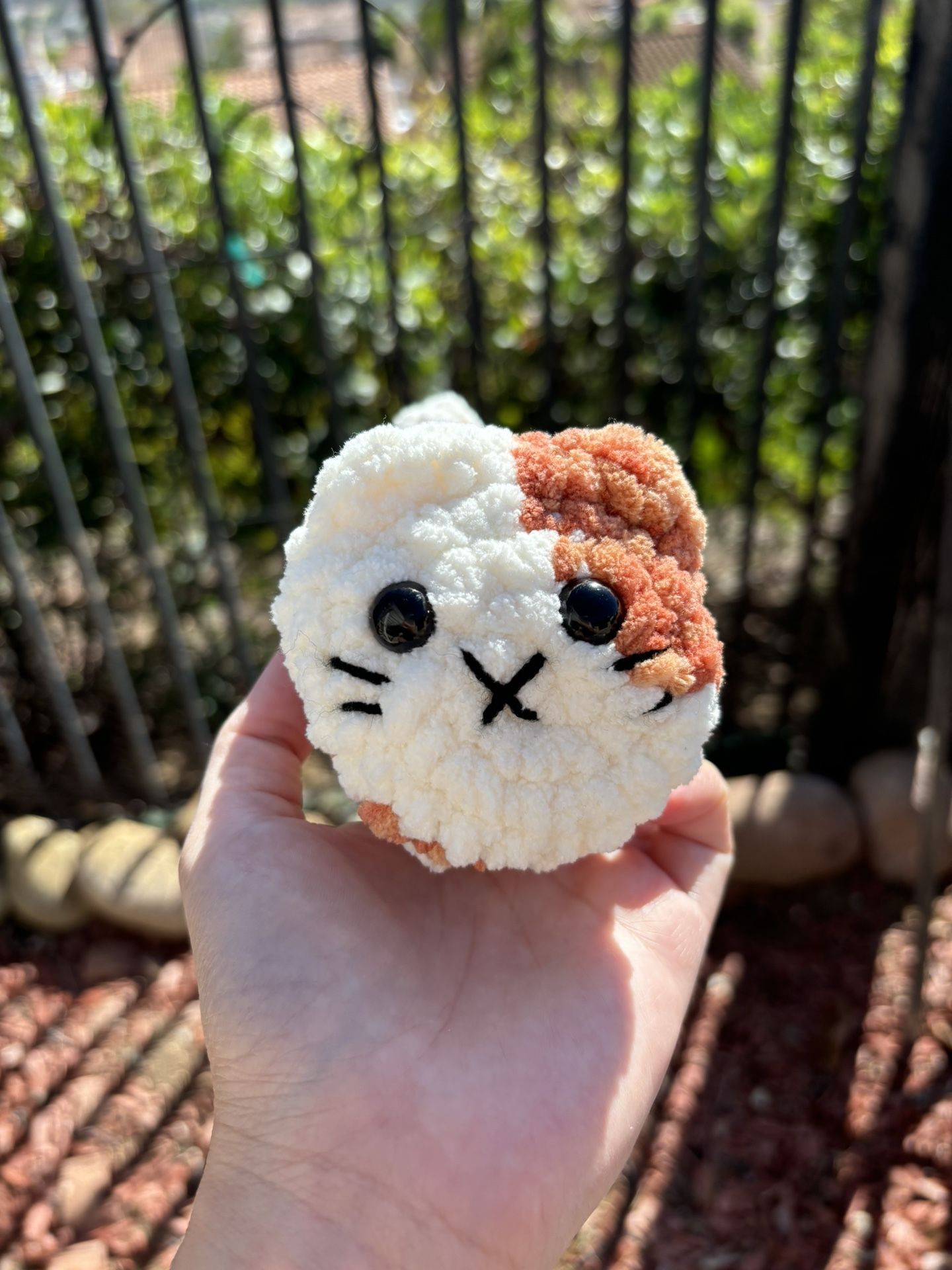 Small Version Brown Spotted Loaf Cat 🐈 Handmade Crochet $15