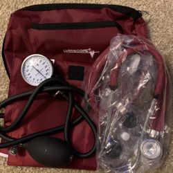 Lumiscope Stethoscope With Matching Cuff - New