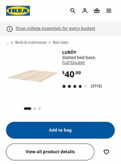 IKEA Luroy slatted bed base