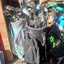 Random Golf Bags With Clubs