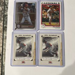 Nice Stack Of Albert Pujulos two rookie cards