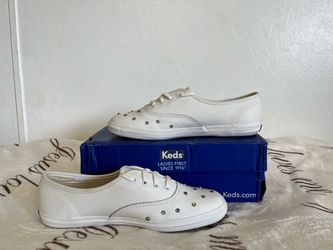 Keds Starlight White Leather Studded Sneakers – size 7 Women's