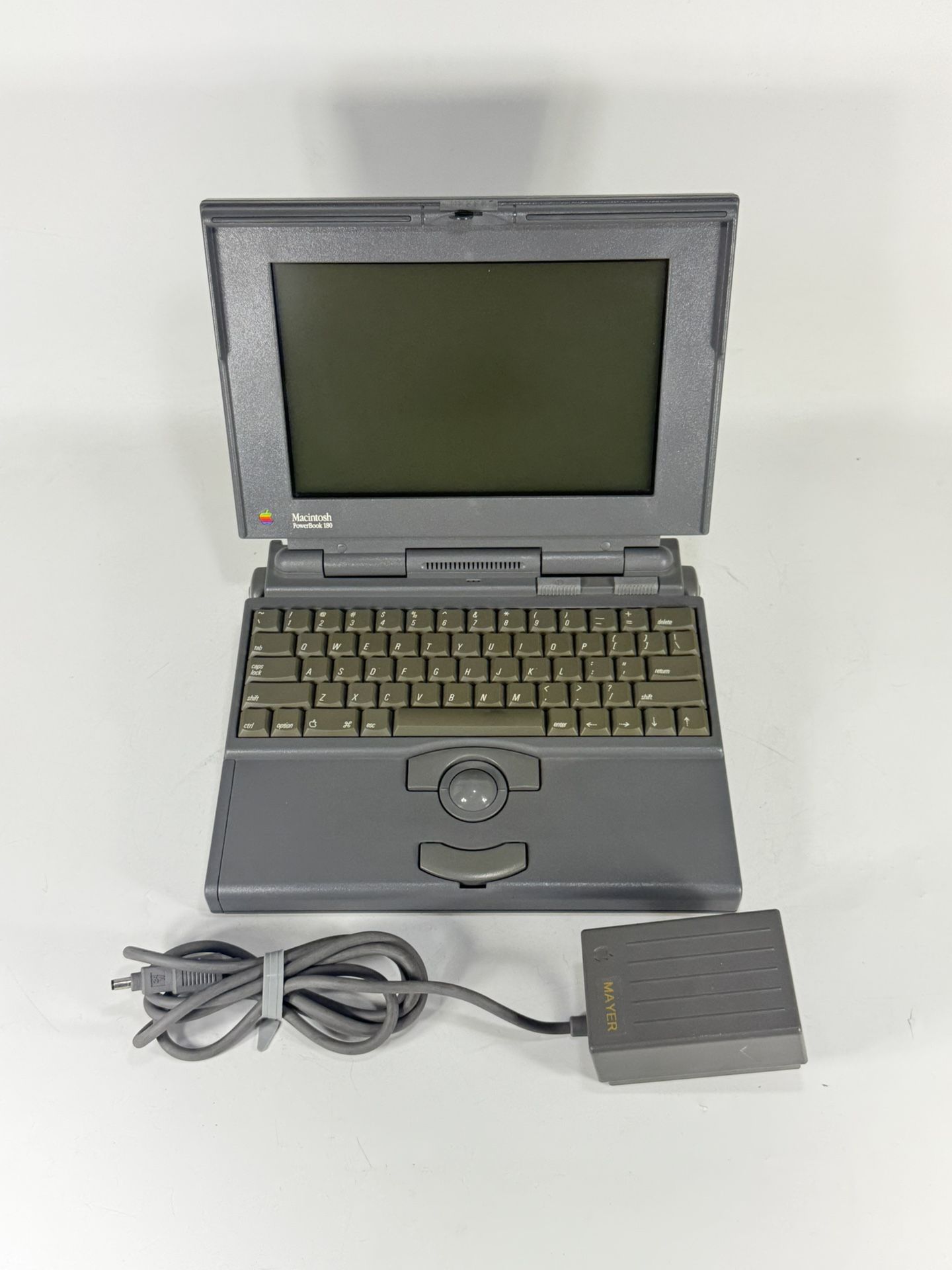Vintage Apple Macintosh PowerBook 180 with 6MB RAM 120MB HDD OS 7.5 - M4440