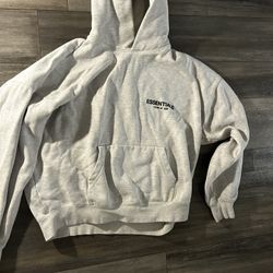 Fear of God Essentials grey hoodie 
