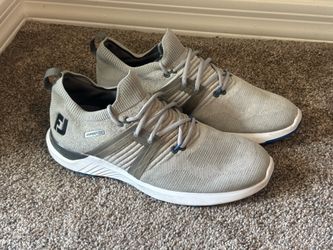 FootJoy HyperFlex Golf Shoes Mens size 10 Grey Spiked Stratofoam FJ Cleats