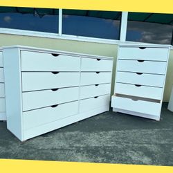 Dresser set / Five and eight drawers dresser