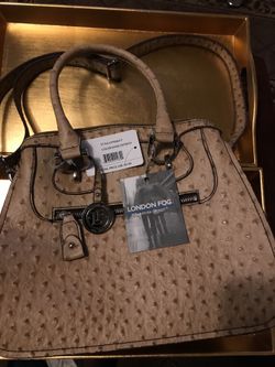 London fog ostrich leather