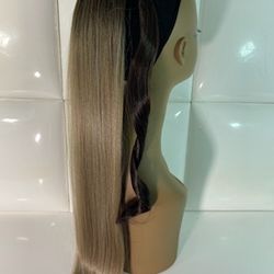 synthetic Hair extension ponytail- Ash blonde-brand new $35-cola de cabello extension coleta nueva