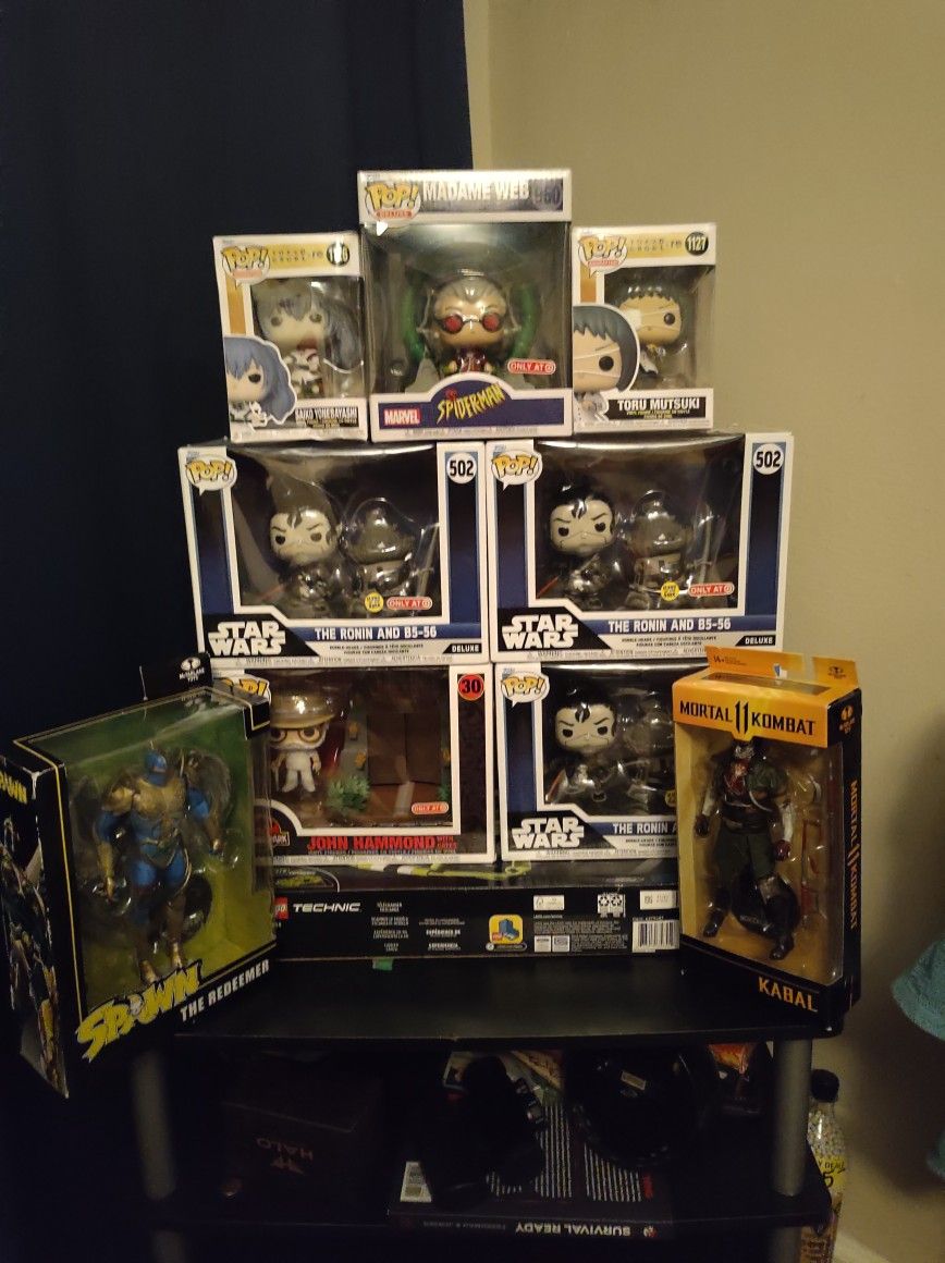 Assorted Funko Pops And Figures