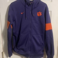 Clemson Tigers Full Zip Nike jacket. Football L Small. Zipper Broken.