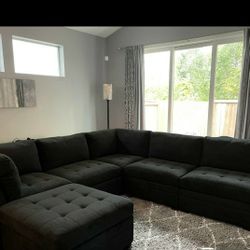 Modular Sectional Couch Sofa With Storage Ottoman Thomasville 