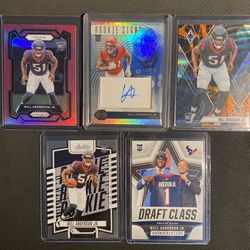 2023 Illusions Rookie Signs Will Anderson Jr  /75,  Lava Wave, Pink Prizm Texans