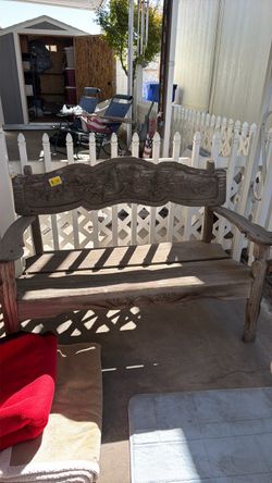 Wood bench