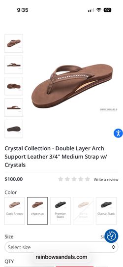 Rainbow Sandals size 6