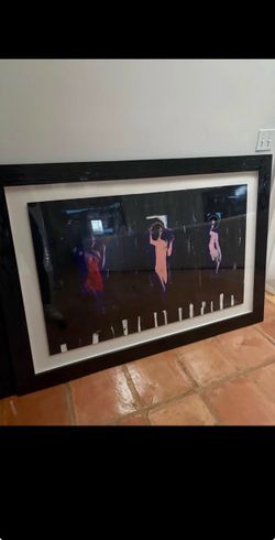 Framed Art Print Three Women Figures