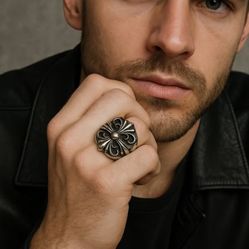 Men's sterling silver rings