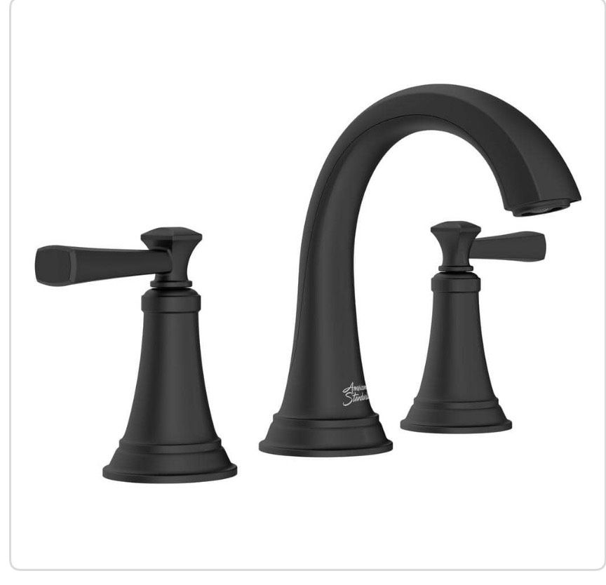 American Standard Rumson 8 in. Widespread 2-Handle Bathroom Faucet in Matte Black