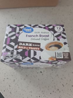 New Unopened 6 x 12ct French roast ground coffee kcups