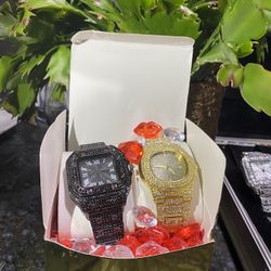 Two Piece Rare, Black Ice, And Golden. Happy Valentine’s Day Set Look Like Money Over Fit For The King Or The Queen.
