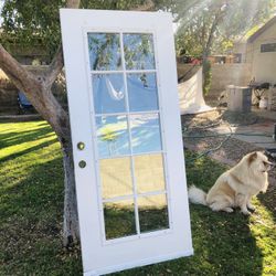 Stanley Exterior Door W/ Dual panels