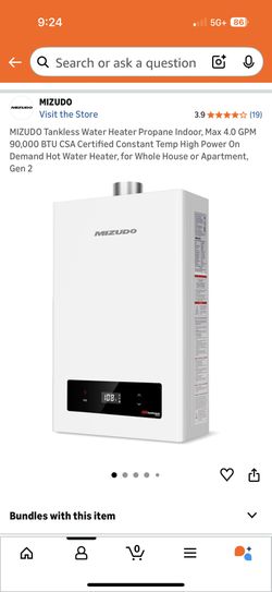 Tankless Water heater