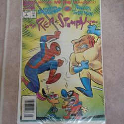 Comic Book - The Amazing Spider-Man vs. Powdered Toast Man in the Ren & Stimpy Show #6