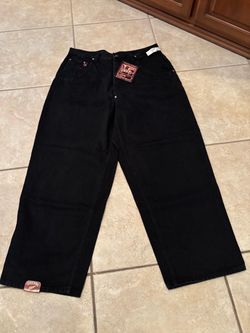 VINTAGE “STEELWING”  MENS BAGGY BLACK DENIM JEANS (1995’) 40W X 30L NEW WITH TAGS