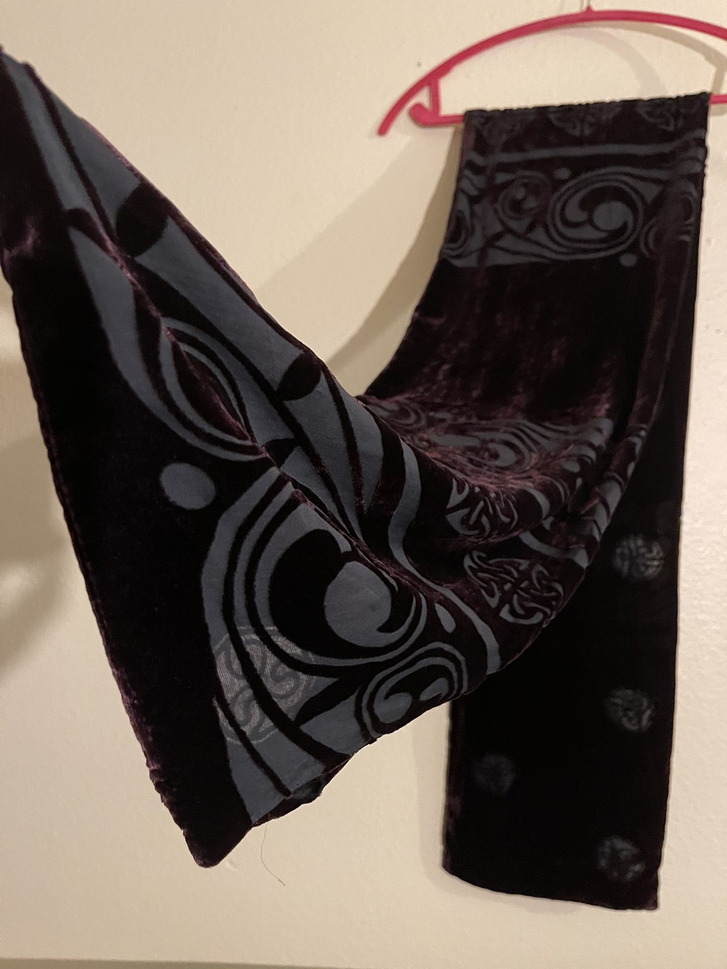 One Of A Kind Velvety Burnout Double Layer Shawl Scarf