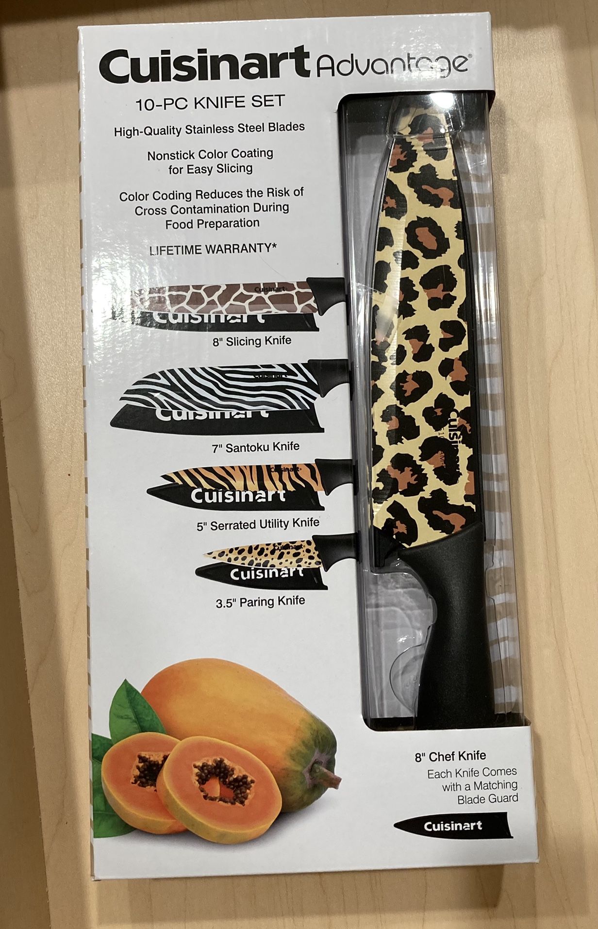 Zebra Print Knife Set