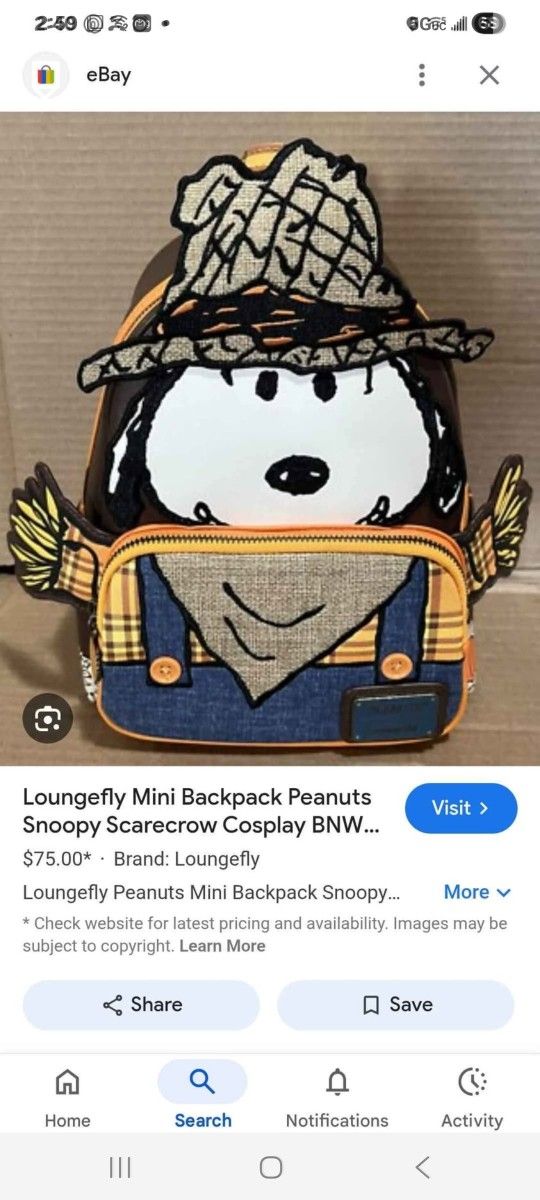 Snoopy Loungefly