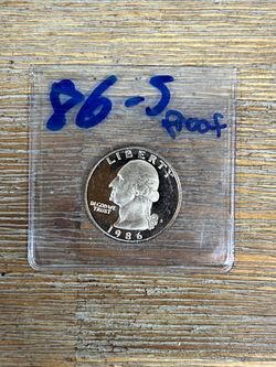 1986-S Quarter Washington Proof Coin