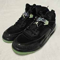 Jordan Spizike Black Green Glow